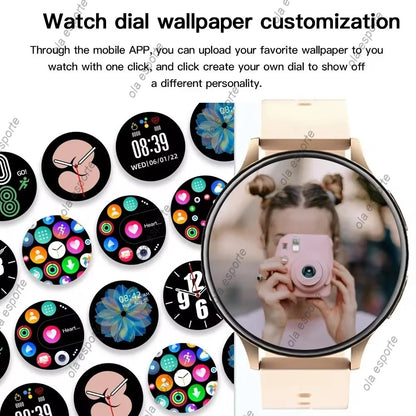 Women Bluetooth Call Smart Watch Heart Rate Blood Oxygen Monitor Smartwatches Waterproof Sports Men Smartwatch For Android IOS
