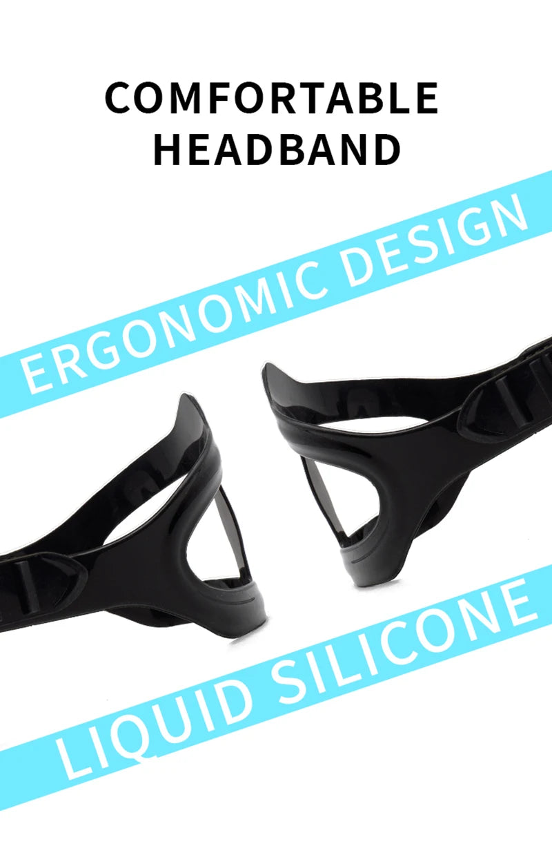 New Large Frame Diving Mask with Drain Valve|HD Tempered Glass Lens & Adjustable Silicone Strap,Swim Goggles,buceo, 수영,스노클링,마스크