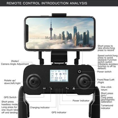 Drone L200 PRO MAX GPS with 2-axis Gimbal Professional Anti-shake 4K HD Camera FPV Drone 360° Obstacle Avoidance Quadcopter Toys
