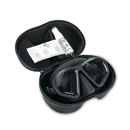 Aluma Pro Dive Mask with Anti-Fog Spray,Low Volume Tempered Glass Lens for Scuba, Snorkeling & Freediving, Adults  Gear