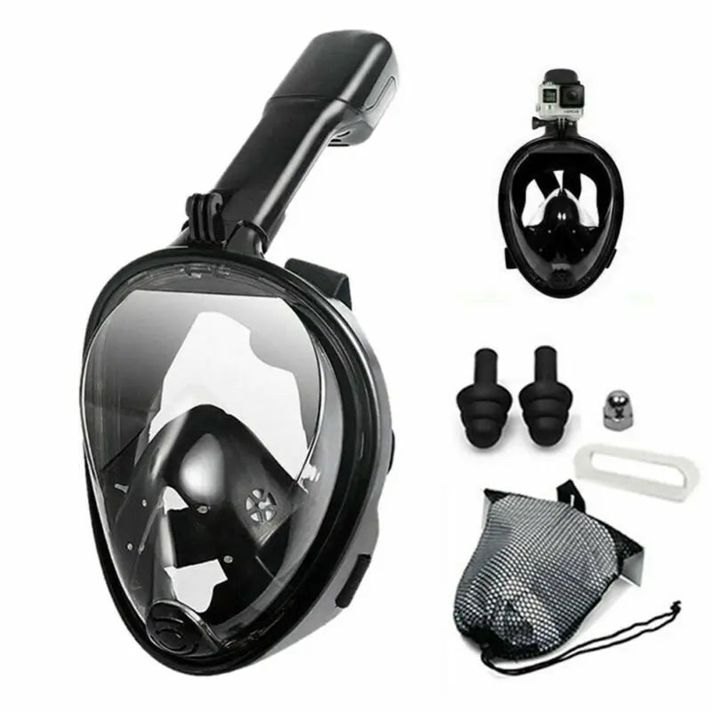 Full Face Diving Mask Underwater Snorkeling Anti Fog Swimming Mask Set Scuba Diving Respirator Masks Safe Breath for Kids Adults