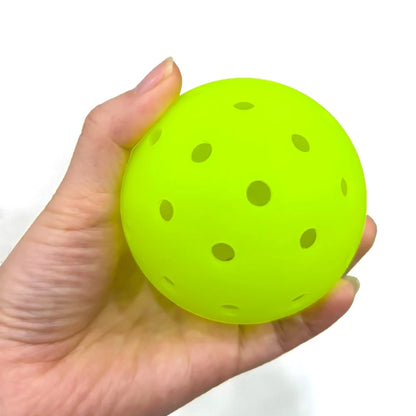 74MM 48-Hole Outdoor Pickleballs Seamless Roto-Molded Design for Durability Pickle Ball for Beginner Intermediate Player 12 Pack