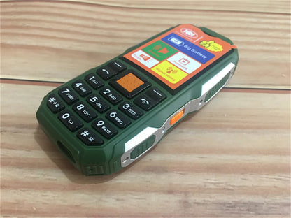 Mini Rugged Mobile Phone, 1.8", Push Button,Dual Sim, BT,Dual Flashlight, MP3,Wireless FM,BigHorn Dustproof Shockproof CellPhone