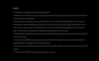 HAMTOD H3 Rugged Phone 2.8 inch HD Screen Quad-core 2000mAh Battery 0.3MP Camera 4G VoLTE