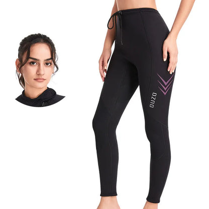 Wetsuit Tops Men and Women Vest 3mm Neoprene Long Sleeve Jacket Surfing Swimming Front Zip Wet Suit for Water Sports Shirt/Pants