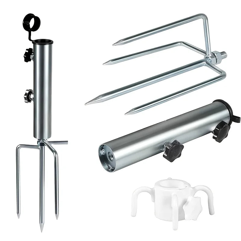 Camping tent frame with ground pegs - a sturdy frame suitable for patio, garden, beach and outdoor use.