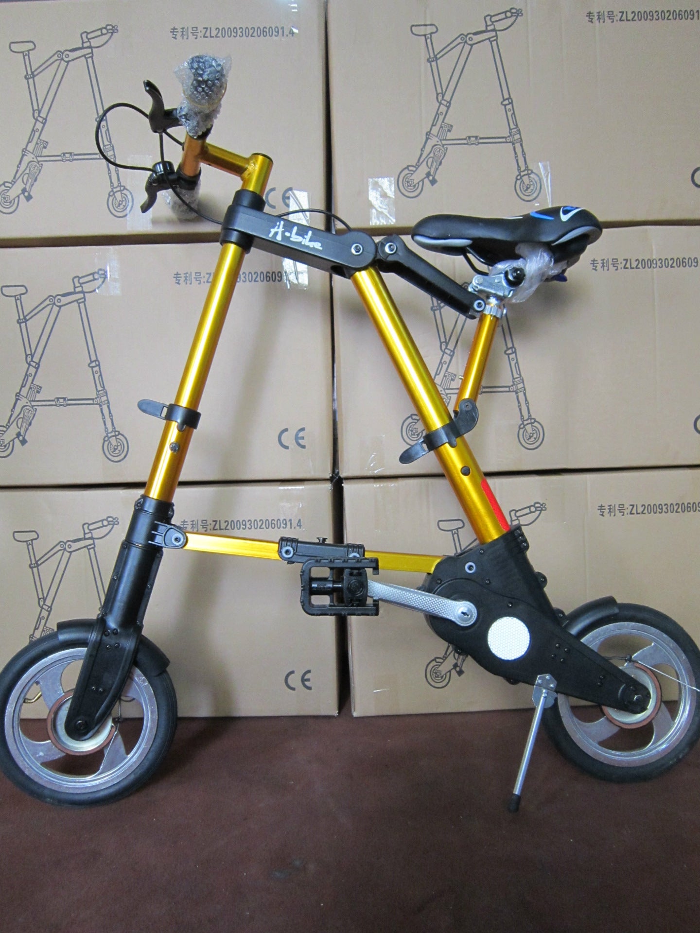 8-Inch Folding Bicycle Multi-Function Mountain Bike Ultralight Portable Bicycle Foldable Mini Non-Slip Road Bike for Kids Adult