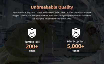 HAMTOD H6 Rugged Phone 2.83 inch Screen 3GB ROM 32GB RAM 3000mAh Battery 5MP Rear Camera 4G Android 11 Support VoLTE Cellphone