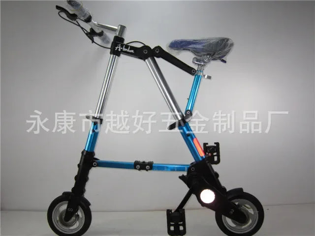 8-Inch Folding Bicycle Multi-Function Mountain Bike Ultralight Portable Bicycle Foldable Mini Non-Slip Road Bike for Kids Adult