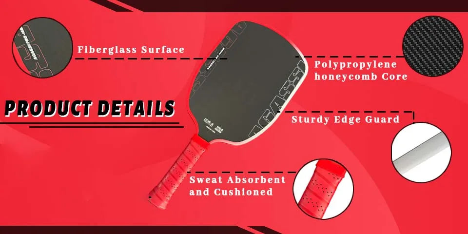 Agassi pro IV 16mm Pickleball Paddle 2026 New GEN 4 TFP Foam Core T700 Carbon Fiber Rackets for Increased Spin And Control