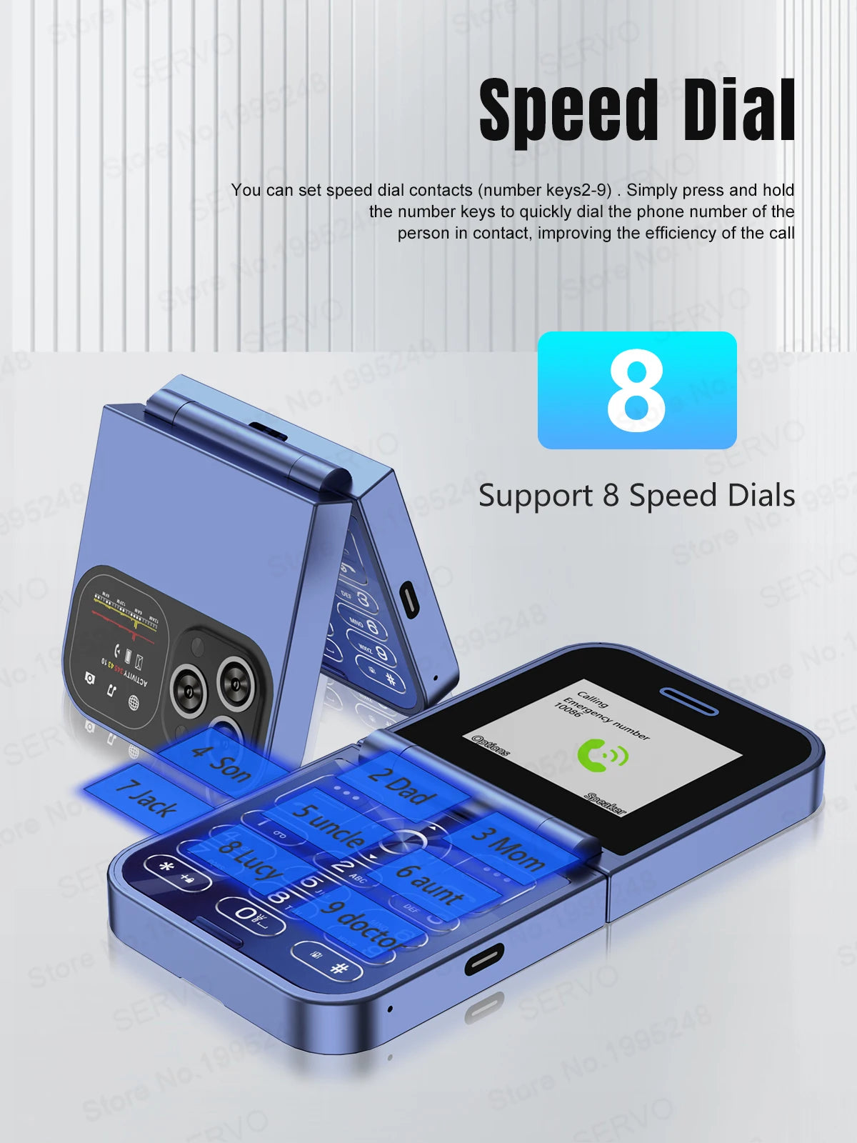 SERVO F15 Mini Small Flip Mobile Phone 2 SIM Standby Speed Dial Magic Voice Flashlight Call Recording 2G GSM Cute Fold Cellphone