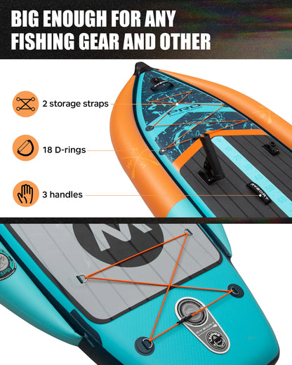 Pontoon Fishing Boat SUB  Waterproof Inflatable Paddle Board 335x120x15cm Aquatic Fishing With Accessories SUP