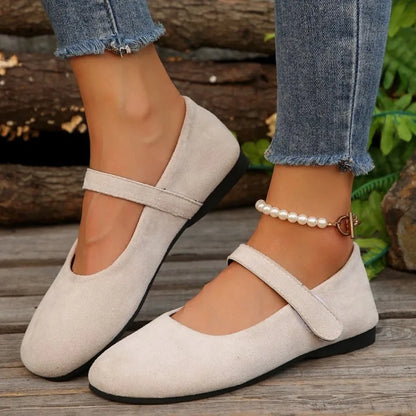 Shoes Woman Flats Round Toe Casual Female Sneakers Dress Nurse Comfortable New Summer Solid Rubber PU Fabric Leisure Fretwork