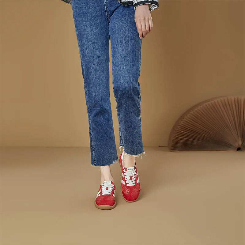 AIYUQI 2026 New Spring and Autumn Women's sneakers  Flats Dexun Women Shoes Genuine Leather, Stylish, Non-slip female Shoes