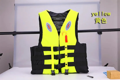 Life Jacket Ski Motorboats Wakeboard Raft Rescue Boat Vest Swimming Fishing Drift Clothing for Adult Children