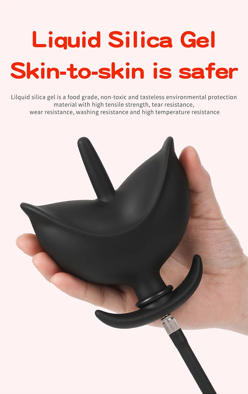 Adult Products Dildo for Anal Toy Expandable Butt Plug Silicone Massager Sex Toy for Women Men Inflatable Anal Plug Backyard Toy