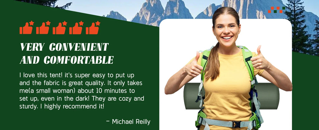 3-4 People Tents for Camping with Shelter 100% Waterproof Windproof  Easy Set Up Tent with Removable for Adventure Backyard