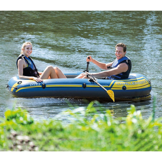 Challenger 2 Boat Set INTEX 68367 Fishing Boat Rubber Boat Canoe