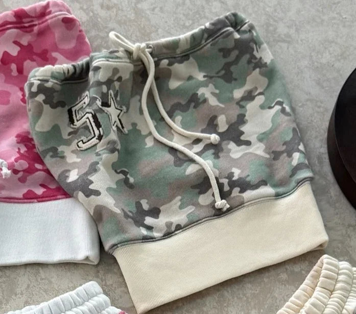 Y2k Millennial Hip Hop Womens Shorts Camouflage American Embroidered Low Waist Shorts Sexy Fashion Trendy Pattern Sports Shorts