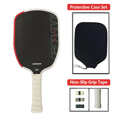 Agassi pro IV Pickleball Paddle 16mm Gen 4 TFP Foam Core T700 Carbon Fiber Ergonomic Grip Design for Increased Power And Spin