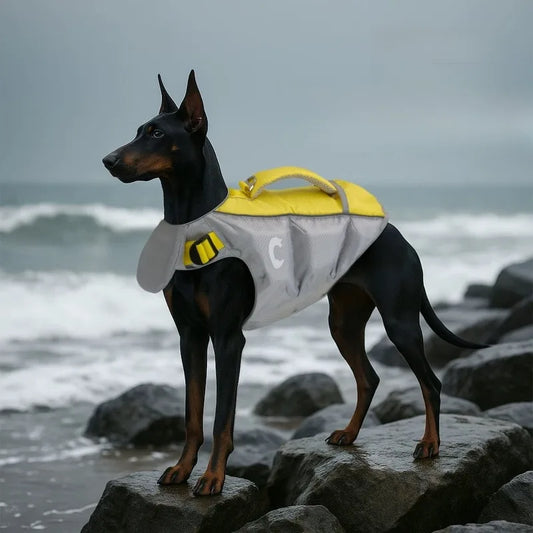 Dogs Life Jacket Enhanced Buoyancy Summer Seaside Swimwear Safety Vest Surfing Protection Products Pet Life Jackets Accessories