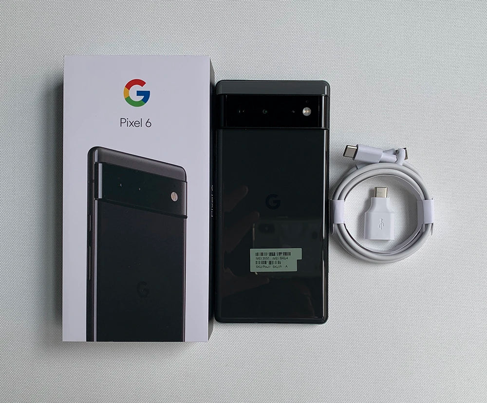 Original Unlocked Google Pixel 6 5G Mobile Phone NFC 6.4" 8GB RAM 128GB 256GB ROM 50MP+12MP+8MP Octa Core Android SmartPhone