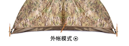 Outdoor Single Camping Tent Ultra light Hiking Tent, Double-layer Marching Camouflage Rainproof Tent trekking Shelter Tent