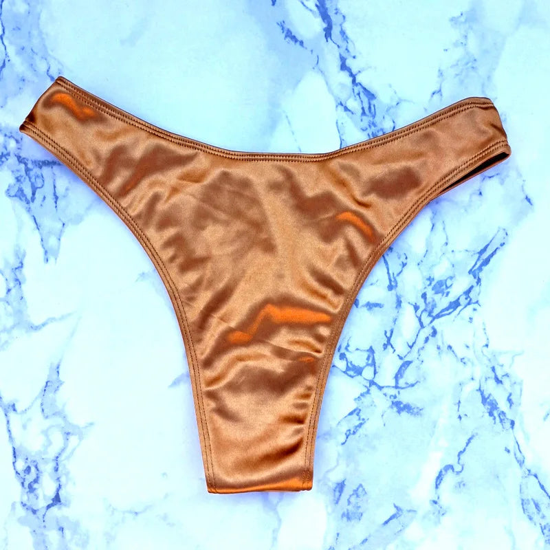 High Waist Swimsuit Women Push Up Beachwear Sexy Bandeau Bathing Suit Maillot De Bain Femme Bikini Summer Swimwear Women