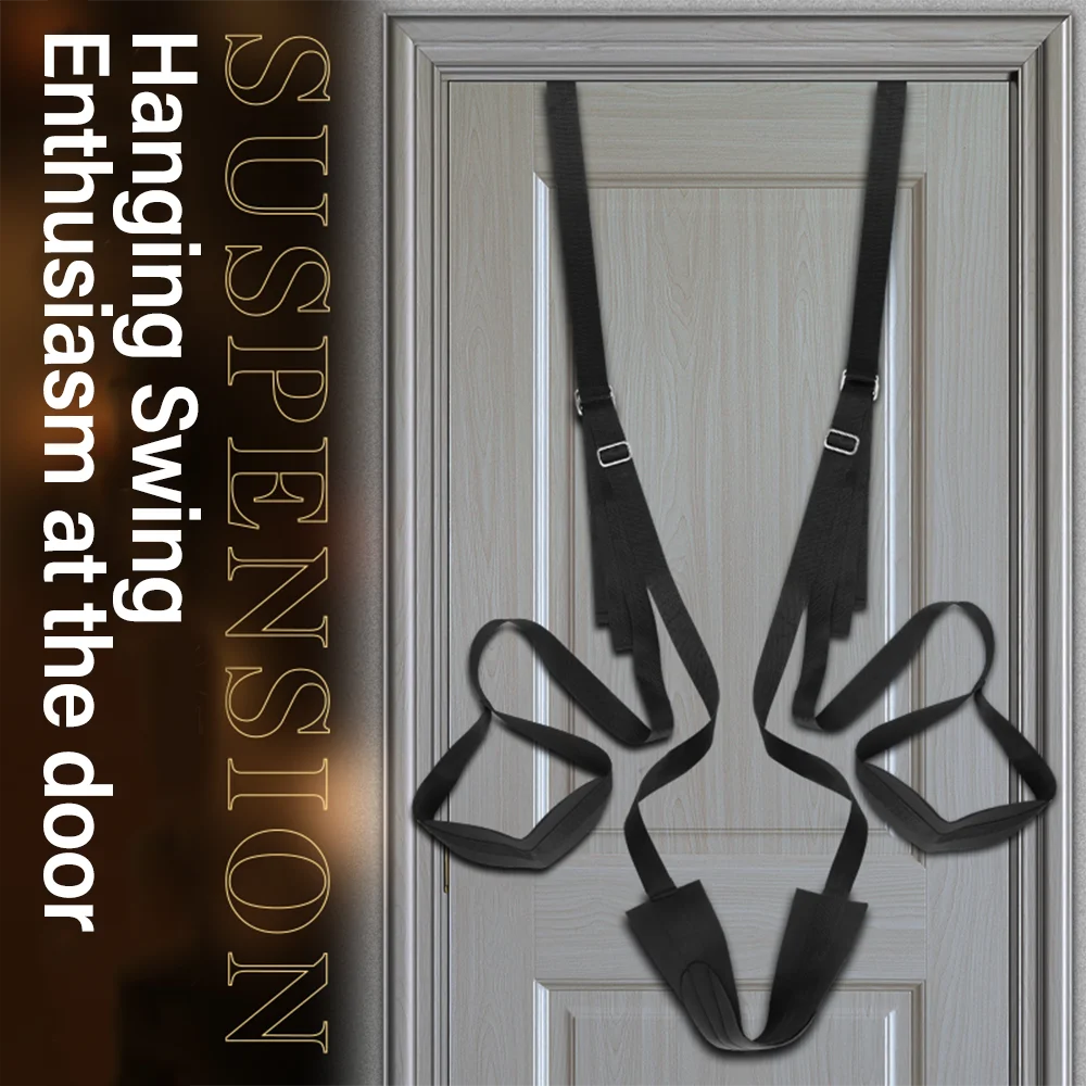 Sex Swing Hanging Door Swing Sex Bondage Adjustable Handcuffs Leg Adult Swing Sex Furniture for Couples Adult Sex Toys