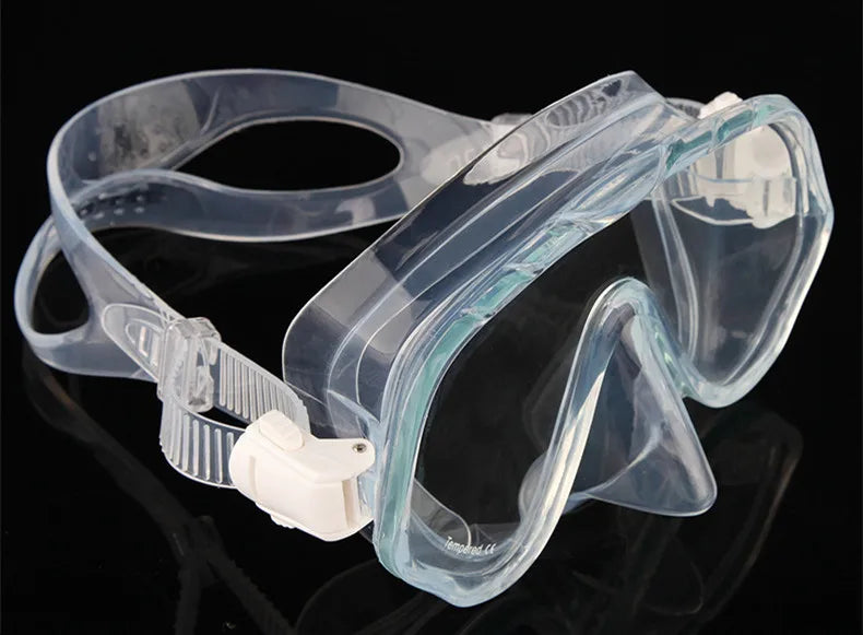New Brand Professional Brand Diving Mask Seal Silicone Skirt Strap Snorkel Scuba Goggle With Great Vision Tempered Glass Adult
