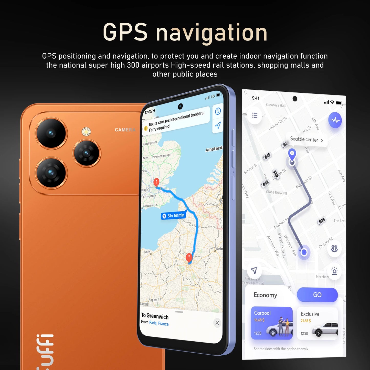 Smartphone Android,6.56 inch,8+256GB ROM,4G Network,Mobile phones,Dual SIM,13+16MP Camera,Cellphones