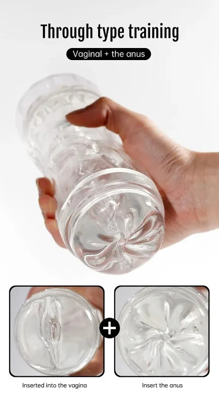 Sex Adult Toys Male Sex Products Masturbator Cup Soft Pussy Transparent Vagina Anal Adult Exercise Supplies Pocket Cup for Men