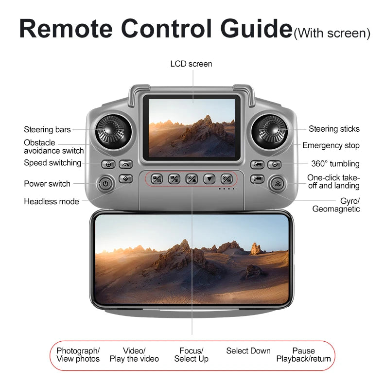 2025 D18 Drone 8K Aerial HD Dual Camera Photography Intelligent Obstacle Avoidance Brushless Motor 5G WIFI GPS Return VR Drone