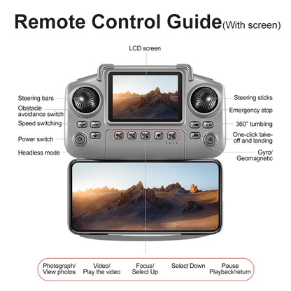 2025 D18 Drone 8K Aerial HD Dual Camera Photography Intelligent Obstacle Avoidance Brushless Motor 5G WIFI GPS Return VR Drone