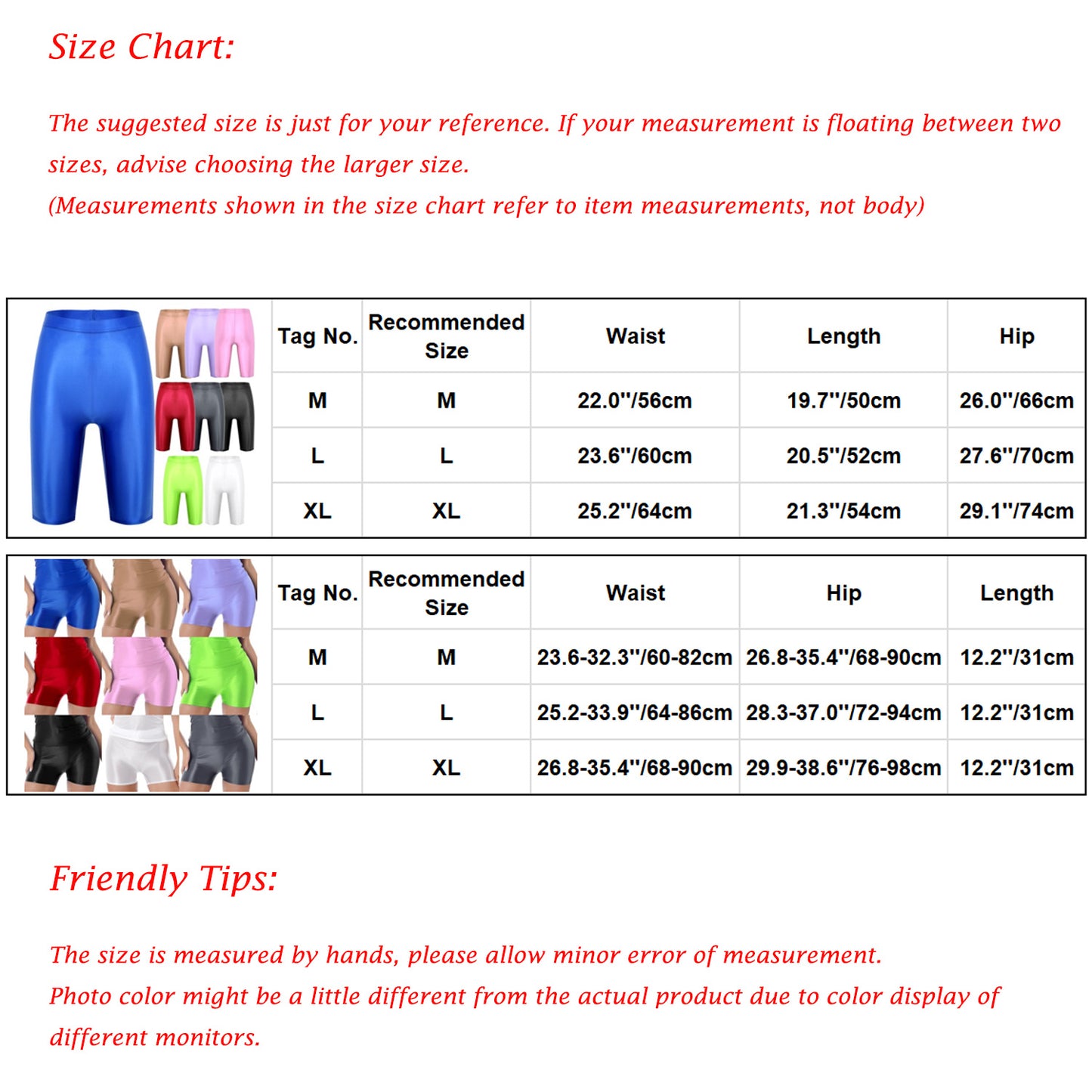 Women Glossy Shorts High Waist Fitness Short Leggings Oil Shiny Knee-Length Tights Swimming Trunks Female Workout Sports Bottoms