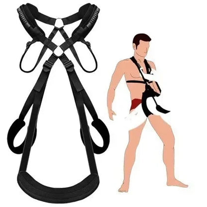 Sex Swing Set with Bondage Love Slings for Couples Adjustable Strap Adult Sex Toy Soft Plush Padding Mat Sex Restraints Toy Sex