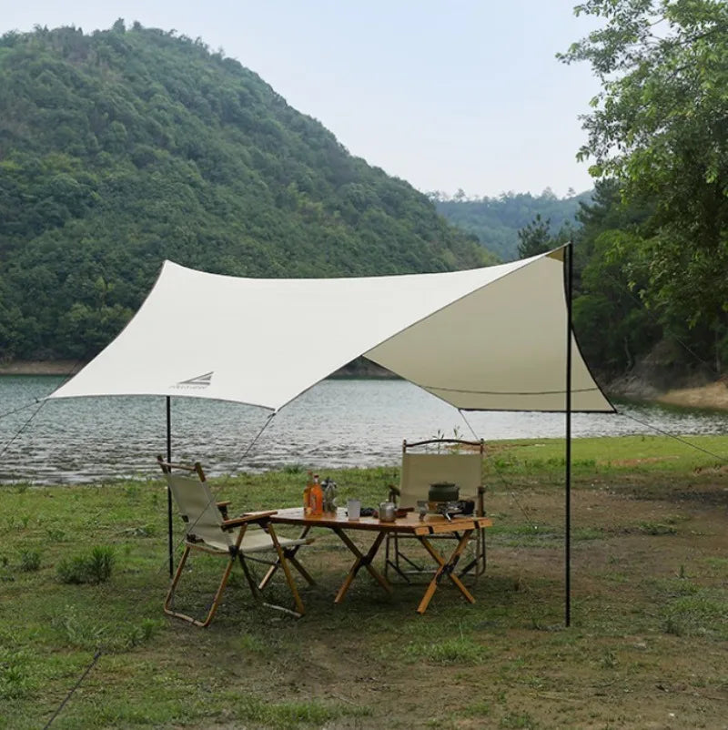 Large Space Sunshade Camping Tent Family Portable Relaxing Rainproof Multi Beach Tents Outdoor Trip Rest Camping Equipment