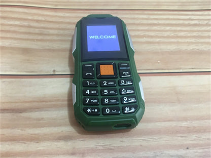 Mini Rugged Mobile Phone, 1.8", Push Button,Dual Sim, BT,Dual Flashlight, MP3,Wireless FM,BigHorn Dustproof Shockproof CellPhone