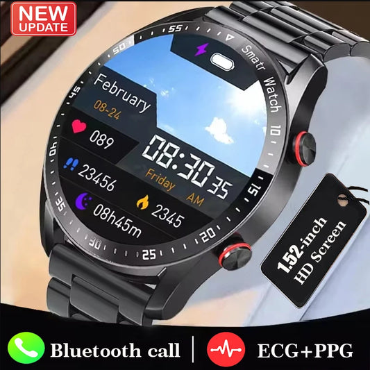 ECG+PPG Bluetooth Call Smart Watch Men Laser Health Blood Pressure Fitnes Sports Watches Man Sports Waterproof Smartwatch