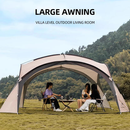 MOUNTAINHIKER Outdoor With Windows Tent 8-10Person Camping Dome Tents Light Luxury Round Big Canopy Large Awning Pergola Tent