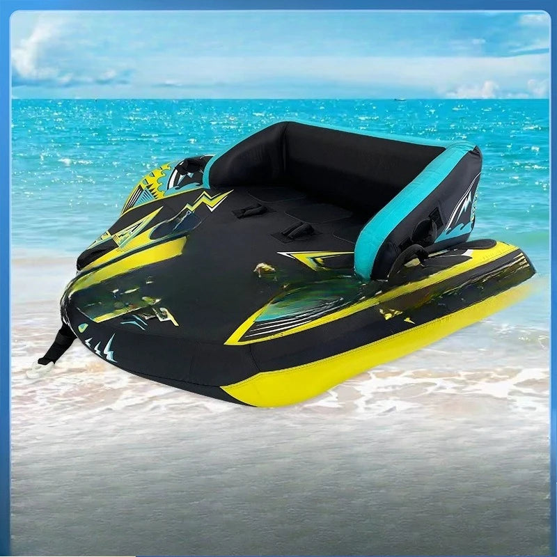 Three-person water drag water inflatable sofa material thickened PVC durable water ski ring