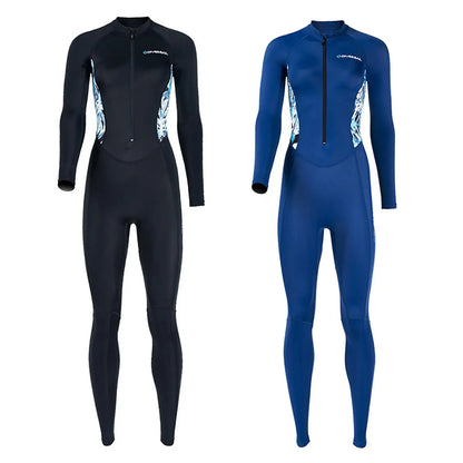 Women Wetsuit Long Sleeve Breathable Front Zip Quick Drying Dive Suit for Water Sports Surfing Summer Free Diving Kayaking