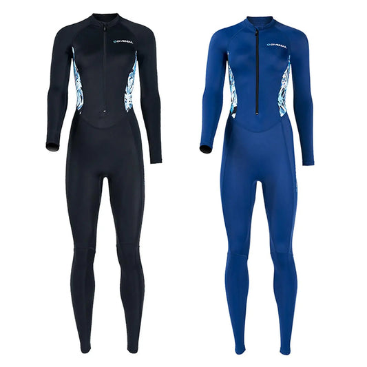 Women Wetsuit Long Sleeve Breathable Front Zip Quick Drying Dive Suit for Water Sports Surfing Summer Free Diving Kayaking