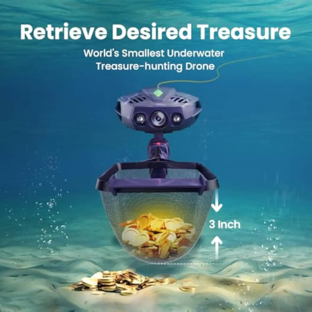 CHASING Dory Explore Underwater Exploration Treasure Hunting Drone Depth 14.5m 1080p HD with Metal Detector Underwater Drone ROV