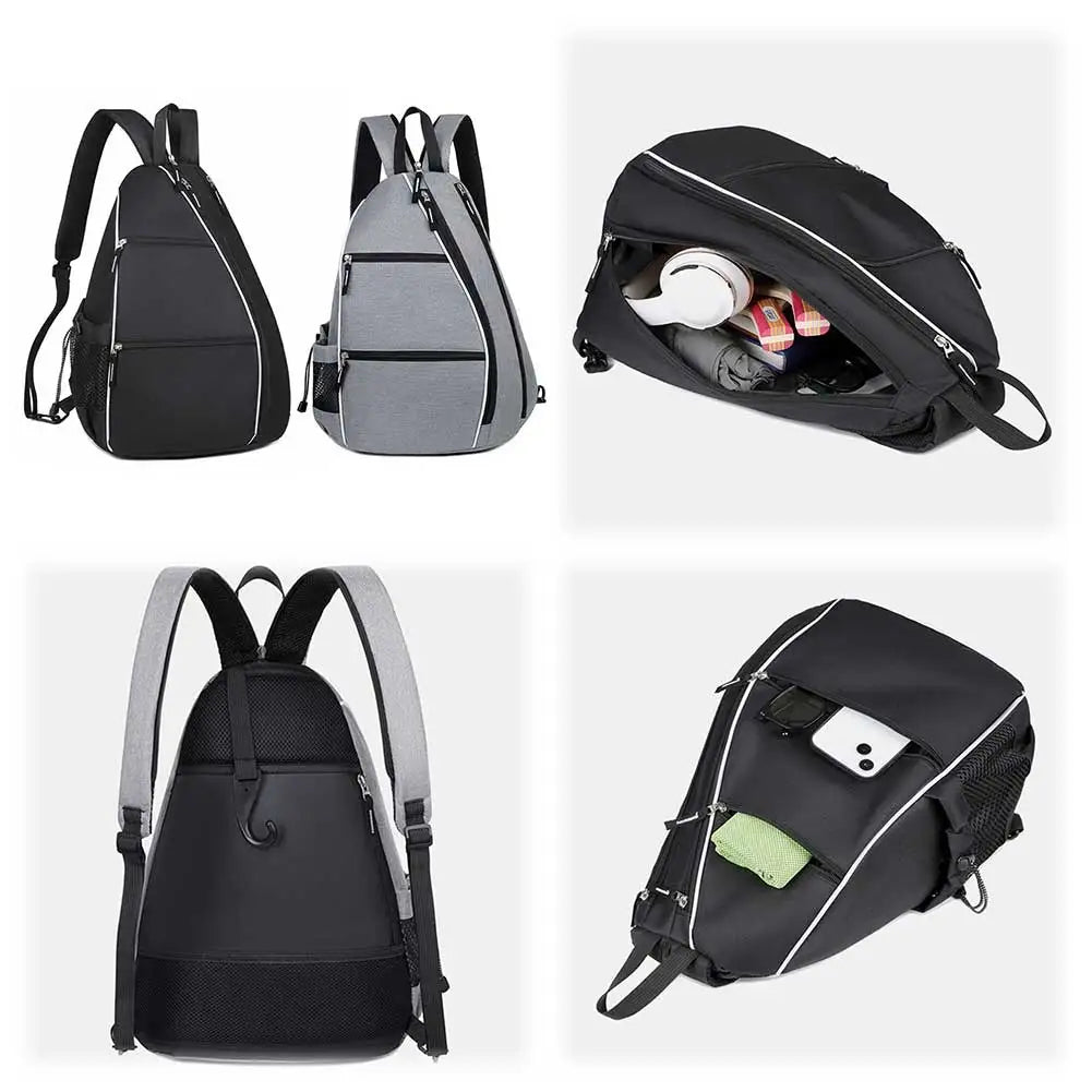 Pickleball Bag Racketball Sling Bag Adjustable Pickleball Backpack Multifunctional Sports Backpack Large Capacity Tennis Bag