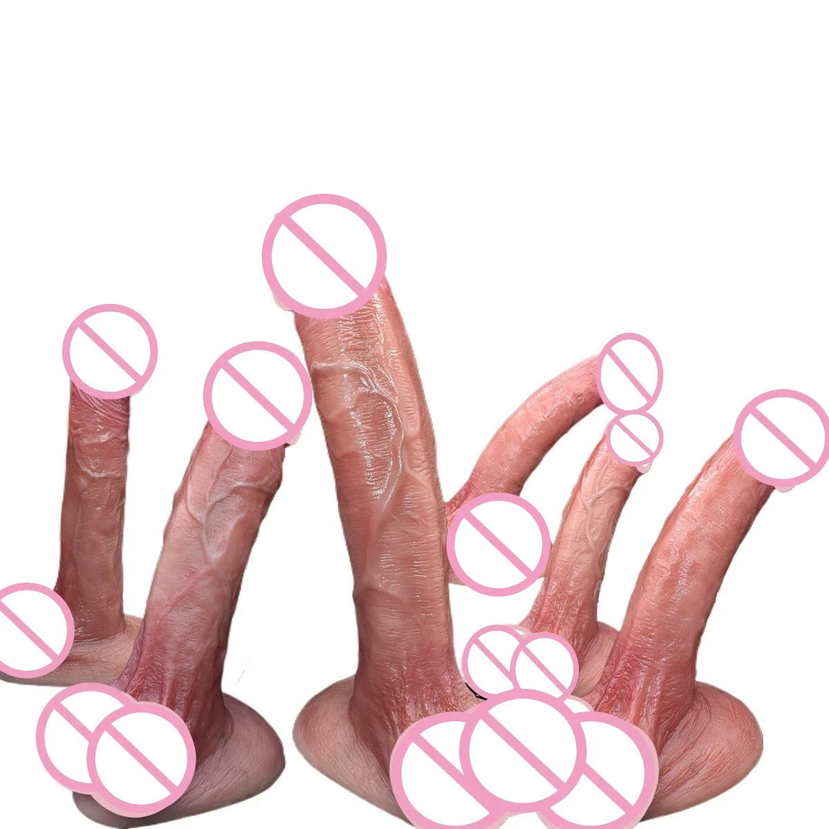 Silicone Realistic Dildo Adult Sex Toys Anal Dildo with Suction Cup Consolador Penis for Women Erotic Masturbators Penetration