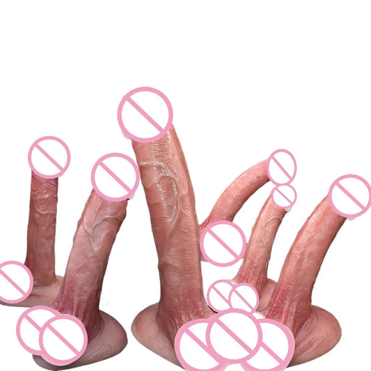 Silicone Realistic Dildo Adult Sex Toys Anal Dildo with Suction Cup Consolador Penis for Women Erotic Masturbators Penetration