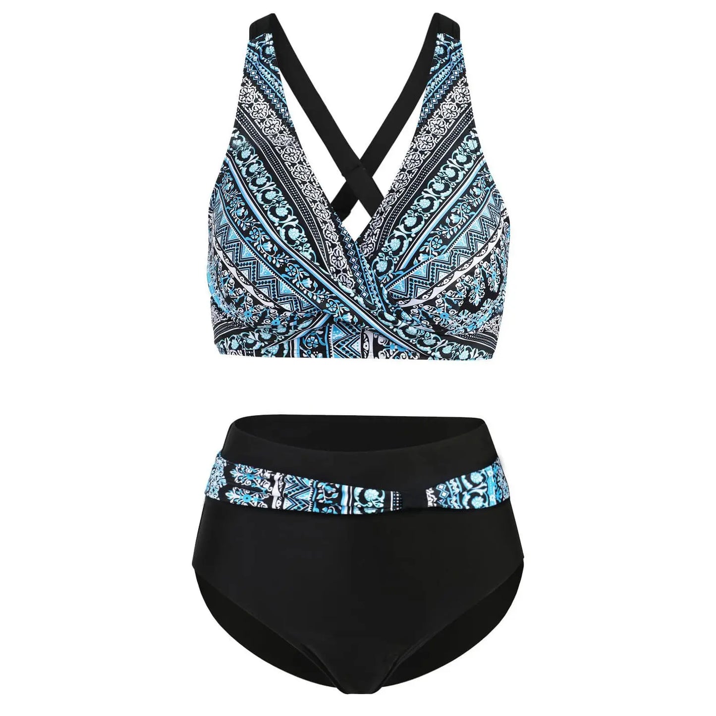 Swimwear For Girls Women High Waisted Bikini Sexy Push Up Two Piece Swimsuits Vintage Swimsuit Two Piece Retro Ruched бикини