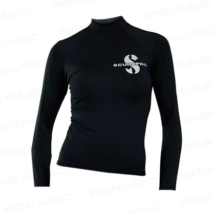 Women Wetsuits 2026 New Soft Slim-Fit UV Protection Skateboard Swimsuit Split Long Sleeve T Shirts Quick-Drying Rash Guard