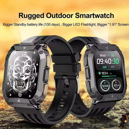 2026 New 1000mAh Battery Smart Watch Men 1.91" AMOLED Screen Men Outdoorsports Watch Waterproof Bluetooth Call Sports Smartwatch